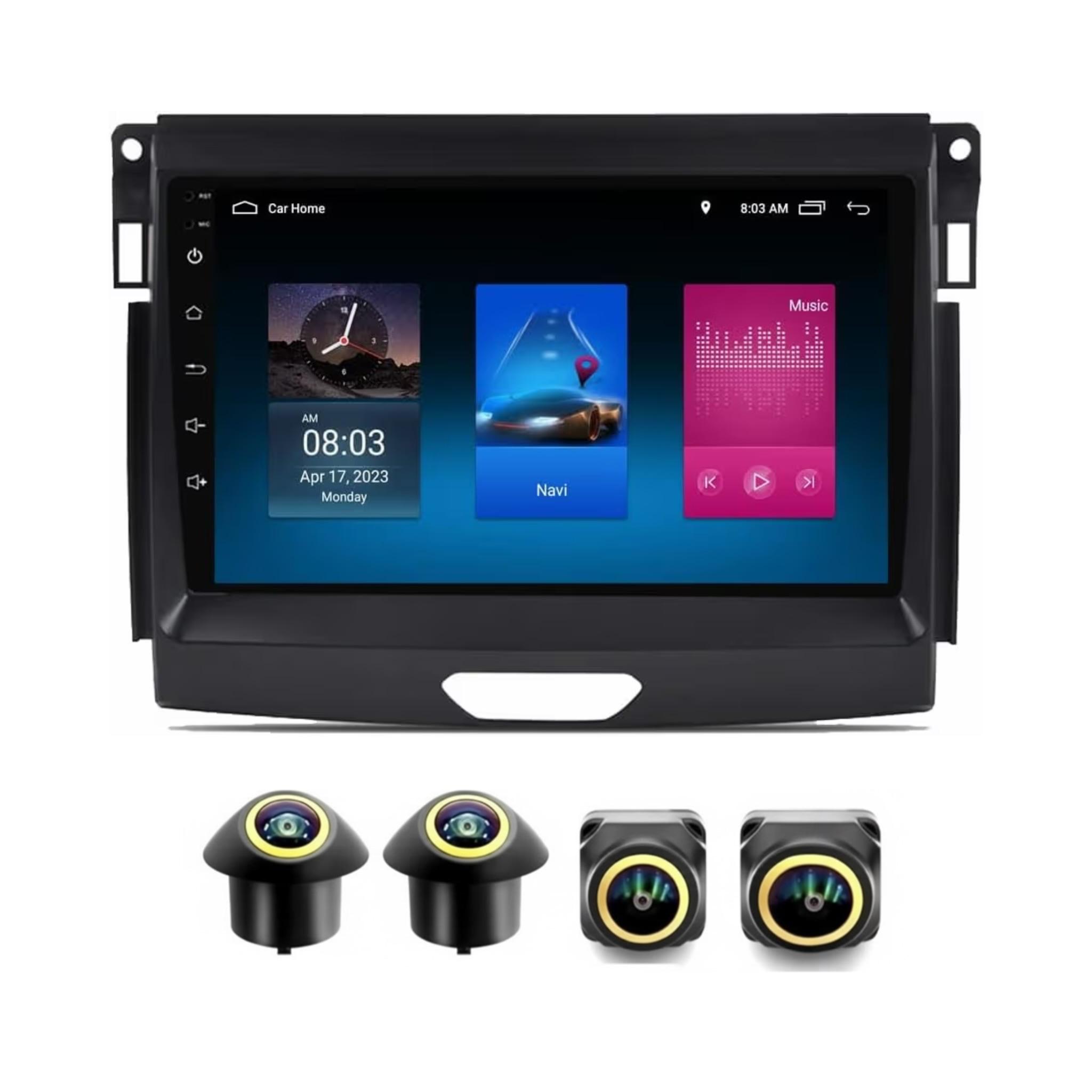 Android Car Stereo for Ford Ranger Everest 2015-2020 9 Inch IPS.QLED Touch Screen with AHD Camera Included - Image 2