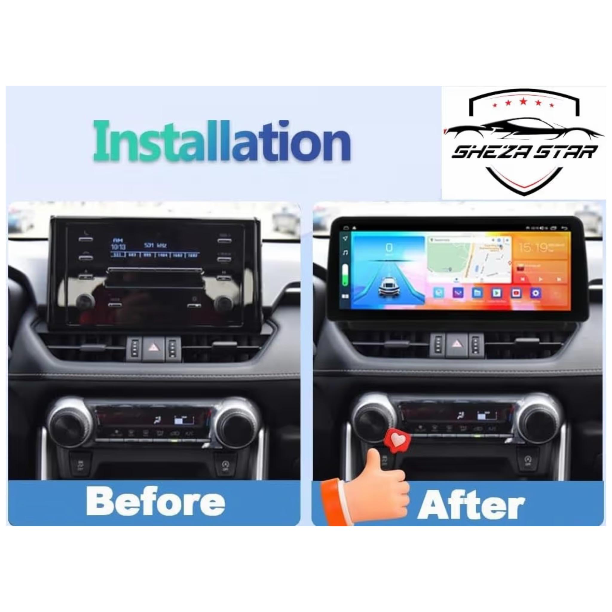 Android Car Stereo 12.3 Inch For Toyota Rav4 2018-2023 IPS.QLED Touch Screen with AHD Camera Included - Image 2