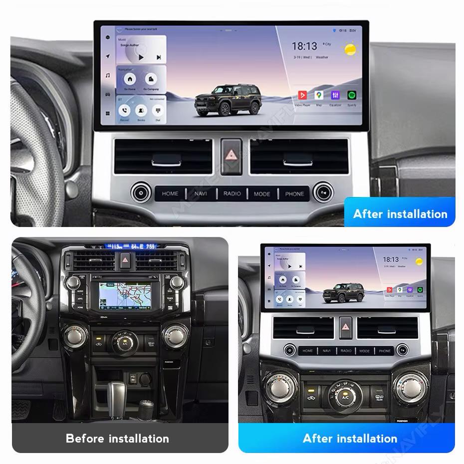 Android Car Stereo 12.3 Inch For Toyota 4 Runner 2007-2021 IPS.QLED Touch Screen with AHD Camera Included - Image 2