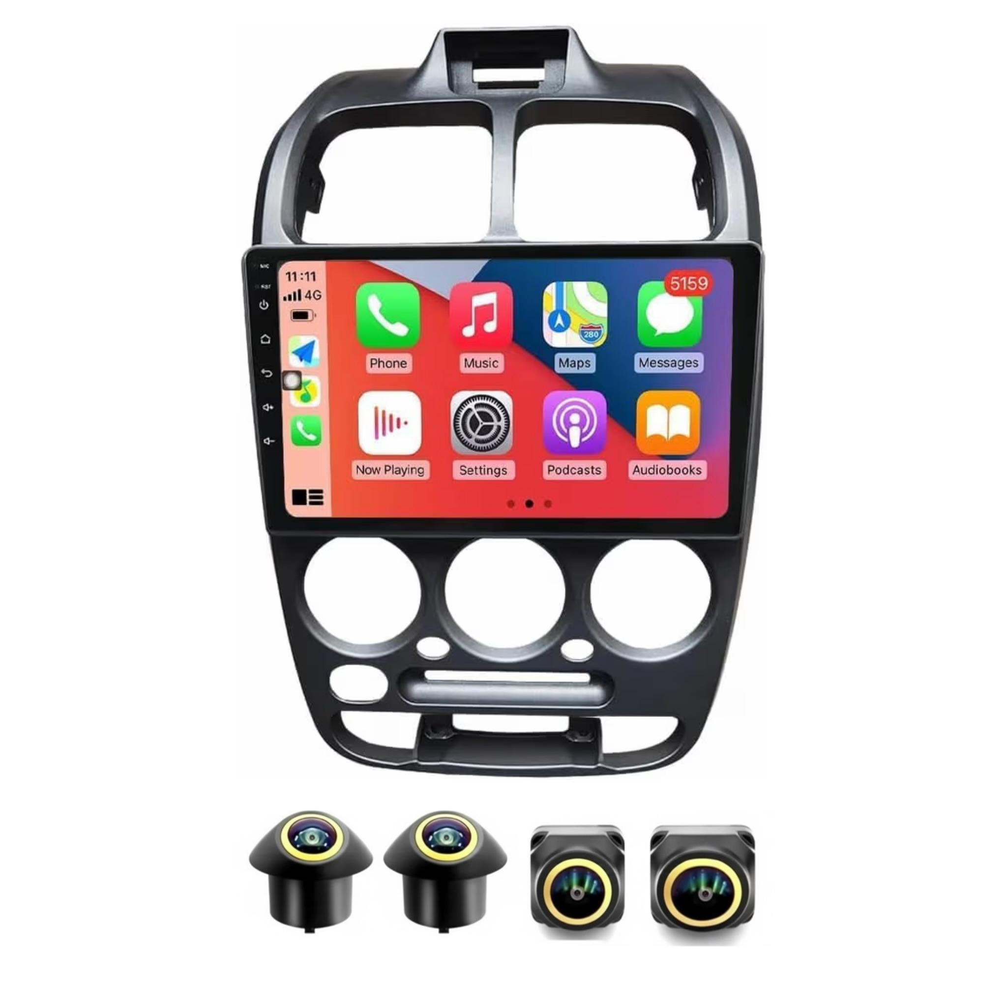 Android Car Stereo for Hyundai Accent II 2 Verna 1999-2012 9 Inch IPS.QLED Touch Screen with AHD Camera Included - Image 2