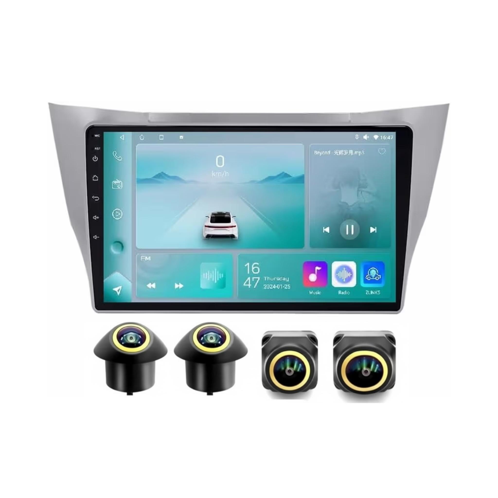 Android Car Stereo for Lexus RX300 RX330 RX350 RX400H 2003-2009 10 Inch IPS.QLED Touch Screen with AHD Camera Included - Image 2