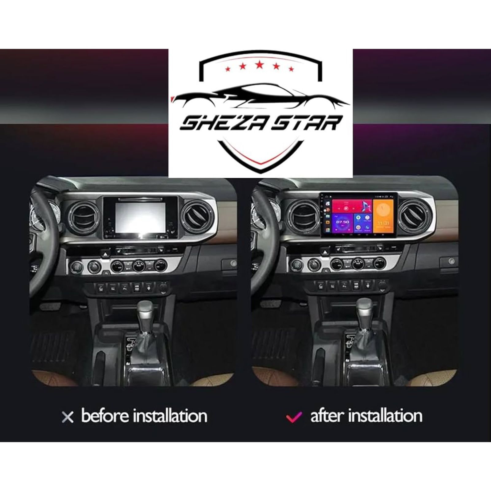 Android Car Stereo for Toyota Corolla Rumion Tacoma 2007-2018 9 Inch IPS.QLED Touch Screen with AHD Camera Included - Image 3