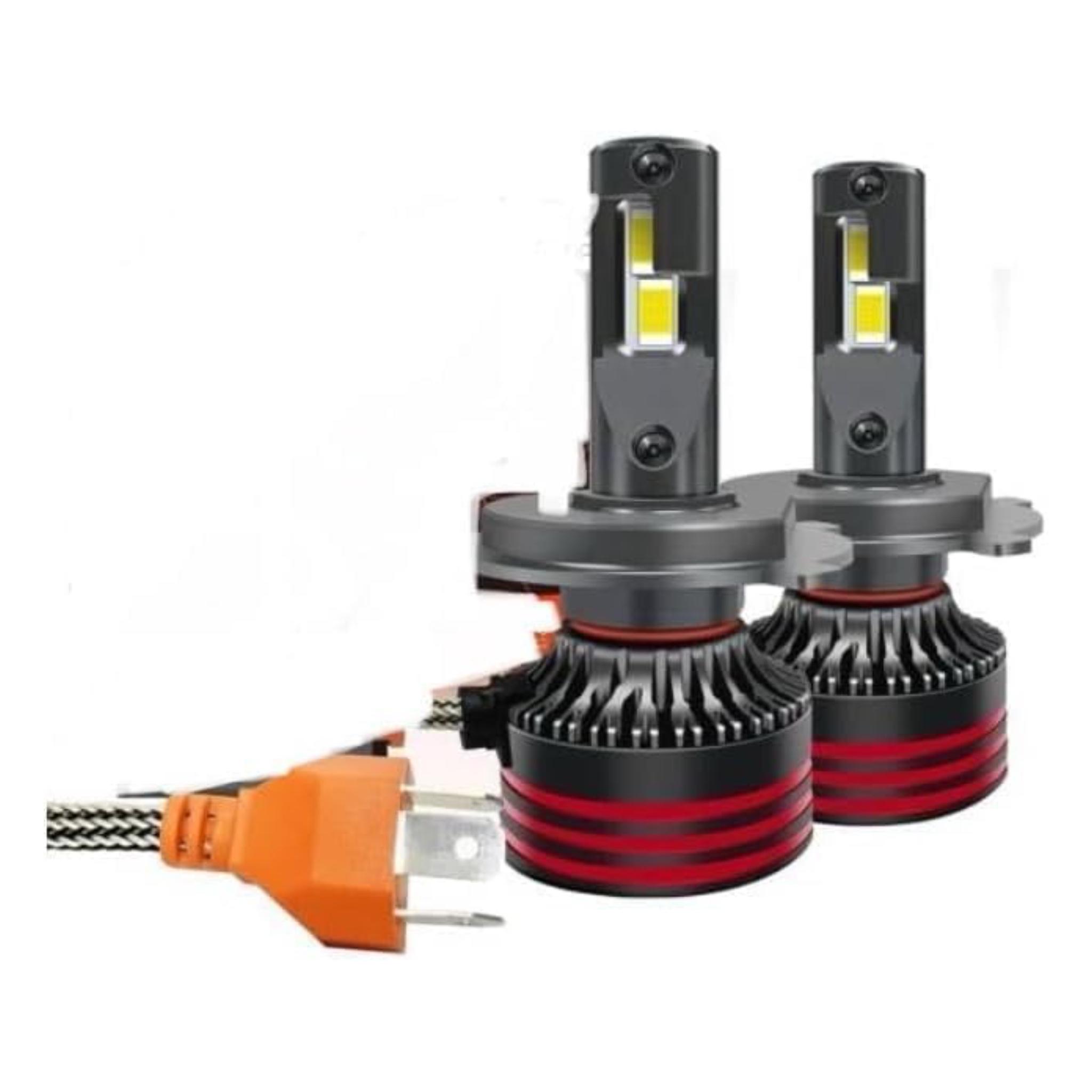 LED M8 Pro Headlight Bulbs White Light, Pair with Cooling System Doubly Bright