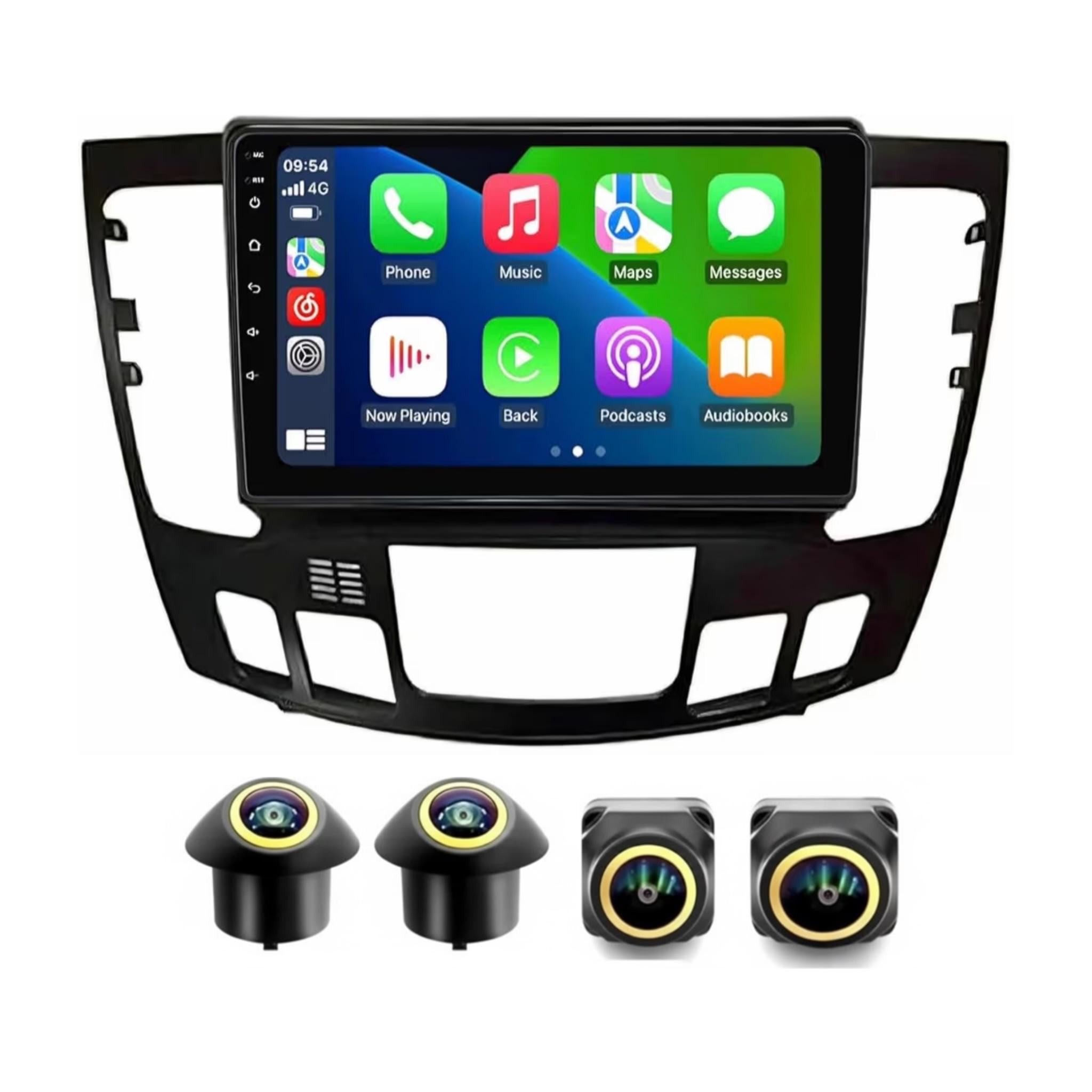 Android Car Stereo for Hyundai Sonata NF 2009-2010 (Auto AC) 9 Inch IPS.QLED Touch Screen with AHD Camera Included - Image 2