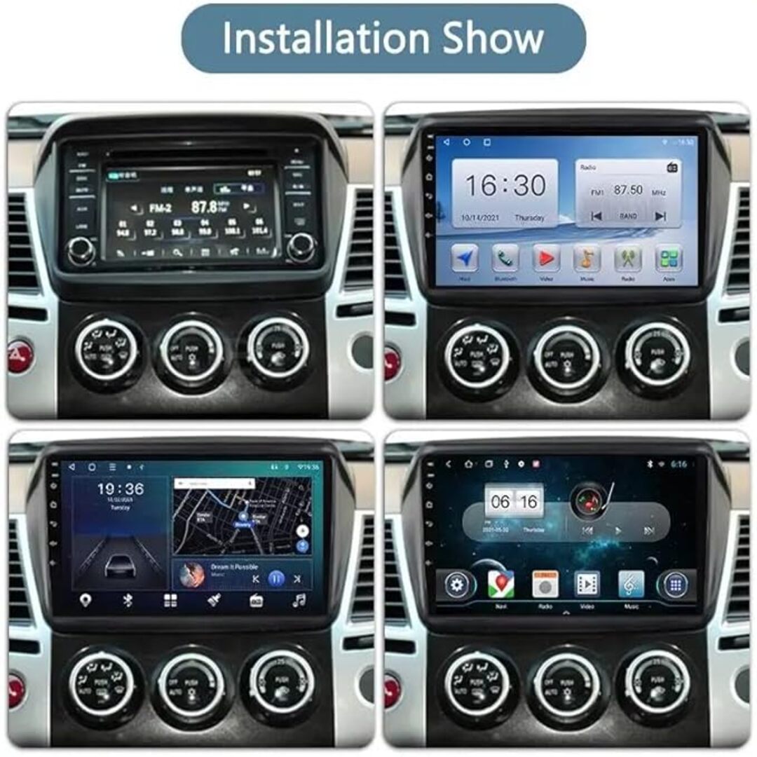 Android Car Stereo for Mitsubishi Pajero Sport L200 Triton 2008-2016 9 Inch IPS.QLED Touch Screen with AHD Camera Included - Image 3