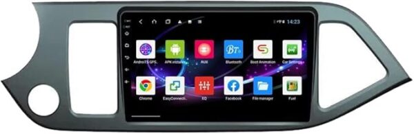 Android Screen For Kia Morning Picanto 2011-2015 1GB RAM 32GB ROM IPS Touch Screen DSP built In Bluetooth USB Radio WiFi Play Store Backup Camera included (1+32G Without Carplay)