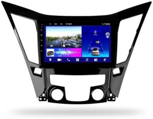 Android Car Stereo for Hyundai SONATA 2011-2014 2GB RAM 32GB ROM MirrorLink WiFi BT, 9 Inch IPS Touch Screen with AHD Camera Included (2+32G With Apple Carplay)