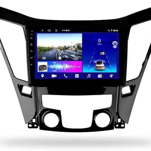 Android Car Stereo for Hyundai SONATA 2011-2014 2GB RAM 32GB ROM MirrorLink WiFi BT, 9 Inch IPS Touch Screen with AHD Camera Included (2+32G With Apple Carplay)