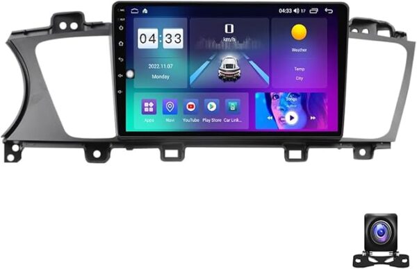 Android Car Stereo for KIA K7 Cadenza 2013 To 2017 2GB RAM 32GB ROM Mirror-Link Wi-Fi BT, Radio GPS Navigation, 9 Inch IPS Touch Screen with Backup Camera Included (2+32G With Apple Carplay)