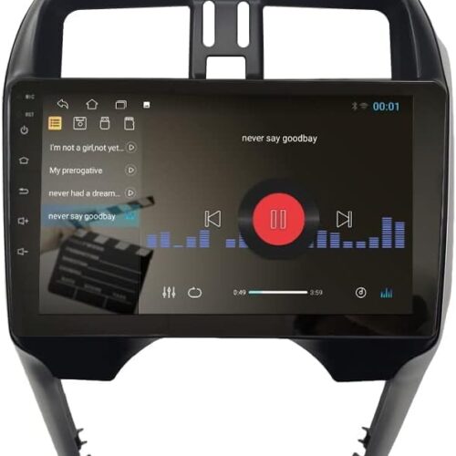 Android Car Stereo for Nissan Sunny 2014-2019 1GB RAM 32GB ROM 10 Inch MirrorLink WiFi BT, DSP IPS Touch Screen with AHD Camera Included (1+32G Without Apple Carplay)