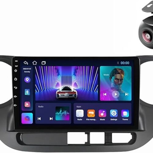 Android Car Stereo for Hyundai i10 2013 to 2016 1GB RAM 16GB ROM 9 Inch MirrorLink WiFi BT, DSP IPS Touch Screen with AHD Camera Included (1+16G Without Apple Carplay)