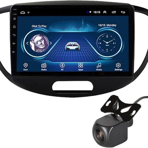 Android Car Stereo for Hyundai i10 2007-2013 2GB RAM 32GB ROM 9 Inch MirrorLink WiFi BT, DSP IPS Touch Screen with AHD Camera Included (2+32G With Apple Carplay)