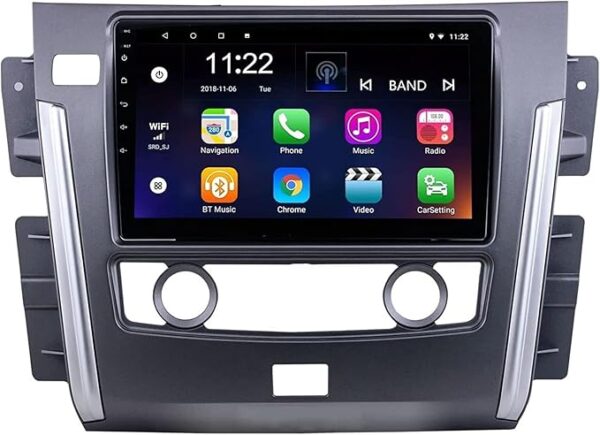 Android Car Stereo for NISSAN PATROL 2013 To 2019 1GB RAM 32GB ROM Mirror-Link Wi-Fi BT, Radio GPS Navigation, 10 Inch IPS Touch Screen with Backup Camera Included (1+32G Without Apple Carplay)