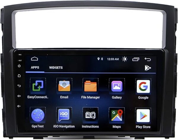 Android Car Stereo for Mitsubishi Pajero 2006-2016 2GB RAM 32GB ROM MirrorLink WiFi BT, 9 Inch IPS Touch Screen with Backup Camera Included (2+32G With Apple Carplay)