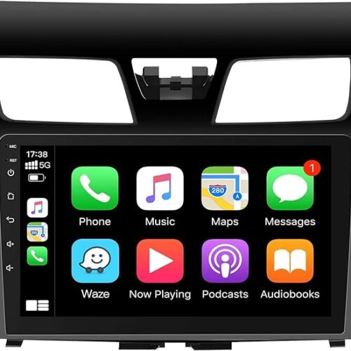 Android Car Stereo for Nissan Altima 2013 2014 2015 2016 2017 2018 4GB RAM 64GB ROM MirrorLink WiFi BT, 10 Inch 2.5D IPS Touch Screen with Backup Camera Included (4+64G With Apple Carplay)