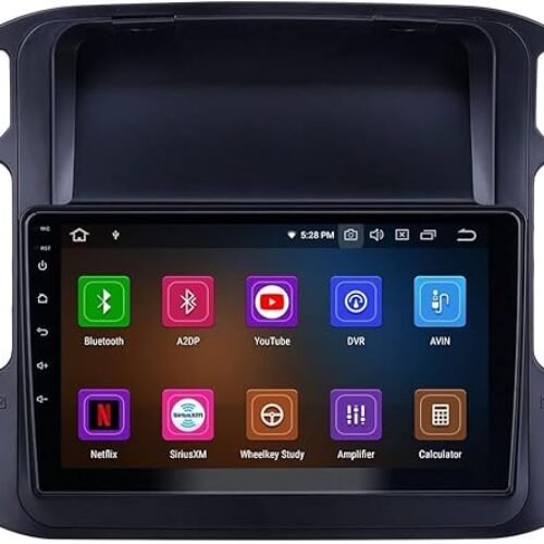 Android Car Stereo for Mitsubishi Pajero 2000-2006 2GB RAM 32GB ROM MirrorLink WiFi BT, 9 Inch IPS Touch Screen with Backup Camera Included (2+32G With Apple Carplay)