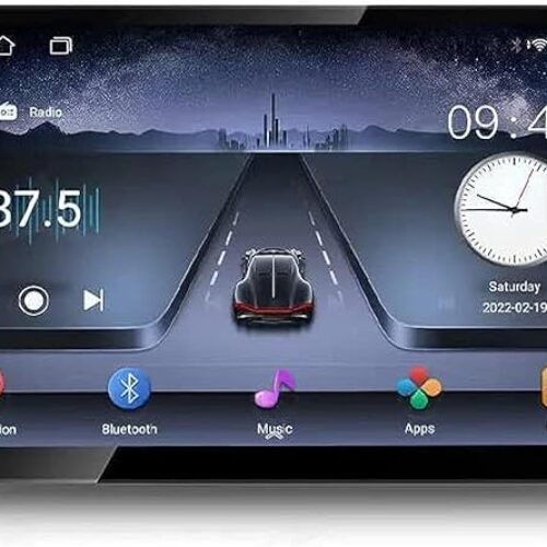MS MR.SMART F.T.C MR SMART 9 Inch Android Screen For Car 1GB RAM 16GB ROM Full HD Touch Screen Display built In Bluetooth USB Radio WiFi Play Store Night Vision Camera included