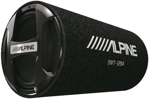Alpine SWT-12S4 1500W Max (300W RMS) Single 12" Sealed Subwoofer Tube Enclosure