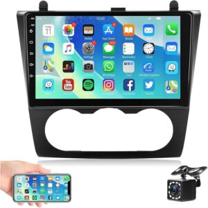 Android Car Stereo for Nissan Altima 2008 To 2012 1GB RAM 32GB ROM 9 Inch MirrorLink WiFi BT, DSP IPS Touch Screen with AHD Camera Manual AC (1+32G Without Apple Carplay)