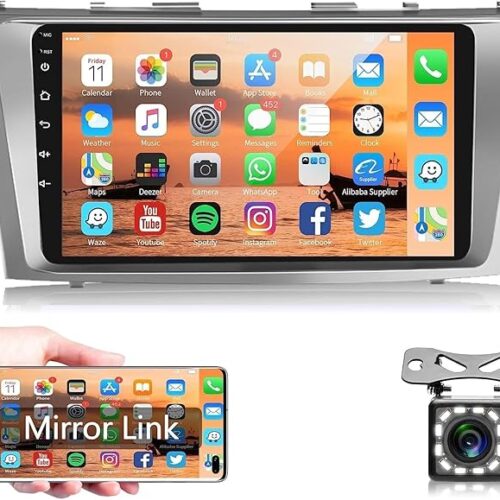 Android Car Stereo for Toyota Camry 2006 2007 2008 2009 2010 2011 2GB RAM 32GB ROM with Support Apple Carplay, 9 Inch IPS Touch Screen with Backup Camera Included (2+32G With Apple Carplay)