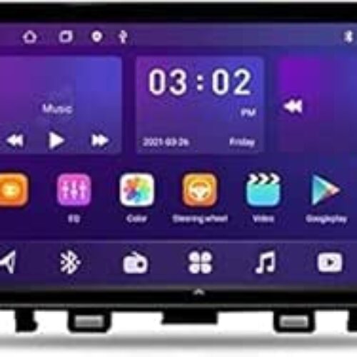 Android Car Stereo for KIA RIO 2015 2016 2017 2018 4GB RAM 64GB ROM Mirror-Link Wi-Fi BT, Radio GPS Navigation, 9 Inch IPS Touch Screen with Backup Camera Included (4+64G With Apple Carplay)