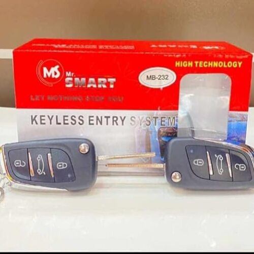 MrSmart Universal Car Auto Keyless Entry System Button Start Stop LED Keychain Central Kit Door Lock with Remote Control