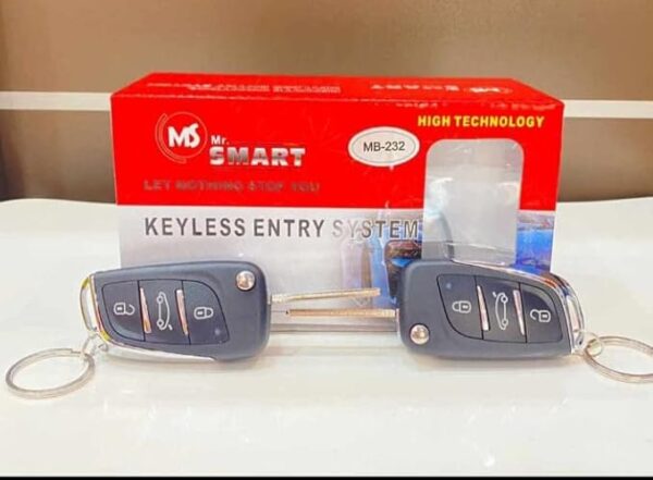 MrSmart Universal Car Auto Keyless Entry System Button Start Stop LED Keychain Central Kit Door Lock with Remote Control