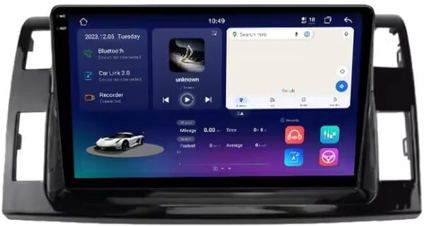 Android Car Stereo for Toyota Previa Estima Tarago 1GB RAM 32GB ROM Mirror-Link Wi-Fi BT, Radio GPS Navigation, 10 Inch IPS Touch Screen with Backup Camera Included (1+32G Without Apple Carplay)