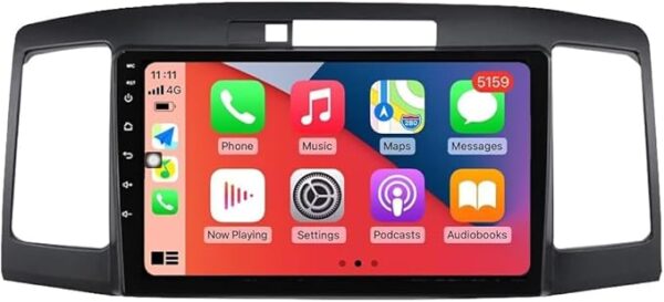 Android Car Stereo for Toyota Allion Premio 2001-2007 6GB RAM 128GB ROM SIM Card Support, 9 Inch MirrorLink WiFi BT, IPS Touch Screen with AHD Camera Included (6+128G With Apple Carplay)
