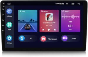 Android Double Din Car Stereo 10.1 Inch Car Screen 1GB RAM 32GB ROM IPS Touch Screen DSP built In Bluetooth USB Radio WiFi Play Store Backup Camera included