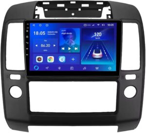 Android Car Stereo for NISSAN NAVARA 2006-2012 6GB RAM 128GB ROM 9 Inch SIM Card Support MirrorLink WiFi BT, IPS Touch Screen with AHD Camera Included (6+128G With Apple Carplay)
