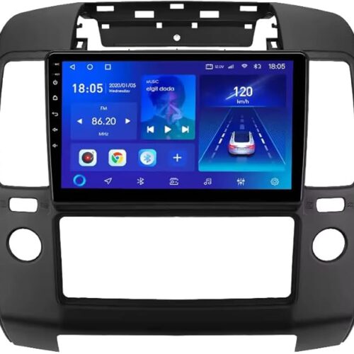 Android Car Stereo for NISSAN NAVARA 2006-2012 6GB RAM 128GB ROM 9 Inch SIM Card Support MirrorLink WiFi BT, IPS Touch Screen with AHD Camera Included (6+128G With Apple Carplay)