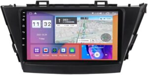 Android Car Stereo for Toyota Prius Plus V Alpha 2012-2017 6GB RAM 128GB ROM Mirror-Link Wi-Fi BT, Radio GPS Navigation, 9 Inch IPS Touch Screen with AHD Camera Included (6+128G With Apple Carplay)