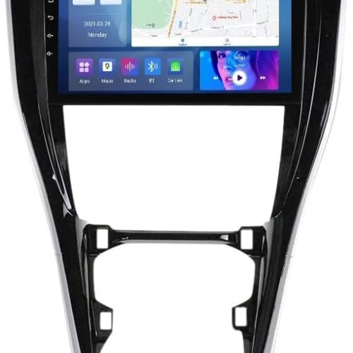 Android Car Stereo for Toyota Harrier 2013-2020 4GB RAM 64GB ROM 9 Inch MirrorLink WiFi BT, IPS Touch Screen with AHD Camera Included (4+64G With Apple Carplay)