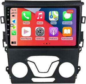 Android Car Stereo for Ford Fusion Mondeo 2013 To 2019 1GB RAM 32GB ROM Mirror-Link Wi-Fi BT, Radio GPS Navigation, 9 Inch IPS Touch Screen with Backup Camera Included (1+32G Without Apple Carplay)