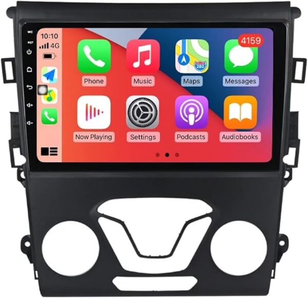 Android Car Stereo for Ford Fusion Mondeo 2013 To 2019 1GB RAM 32GB ROM Mirror-Link Wi-Fi BT, Radio GPS Navigation, 9 Inch IPS Touch Screen with Backup Camera Included (1+32G Without Apple Carplay)