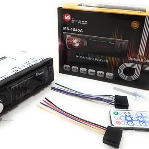 MrSmart Bluetooth MP3 Player Single Din Car Stereo HD Radio USB/TF FM AUX in , Car Audio Receiver Remote Control