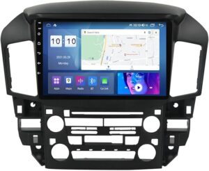 Android Car Stereo for Lexus RX300 Toyota Harrier 1998-2003 2GB RAM 32GB ROM 9 Inch MirrorLink WiFi BT, IPS Touch Screen with AHD Camera Included (2+32G With Apple Carplay)