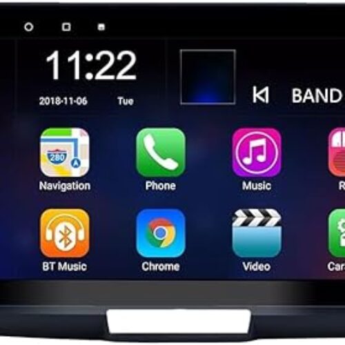 Devand Android Car Stereo for Honda Accord 2013-2018 1GB RAM 32GB ROM 10 Inch MirrorLink WiFi BT, IPS Touch Screen with AHD Camera Included (4+64G With Apple Carplay)