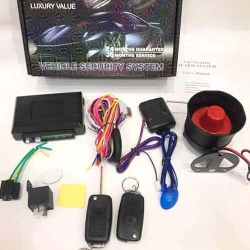 MrSmart Universal Car Vehicle Security System Burglar Alarm Protection Anti-theft System 2 Remote
