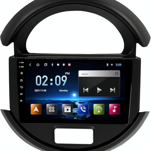 Android Car Stereo for Maruti Suzuki S-Presso 2019-2020 6GB RAM 128GB ROM M-Link Wi-Fi BT, Radio GPS Navigation, 9 Inch IPS Touch Screen with AHD Camera Included (6+128G With Apple Carplay)