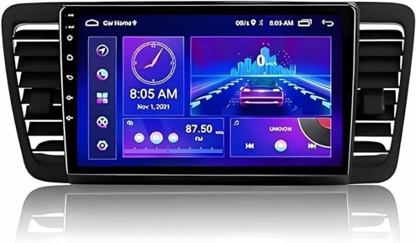 Android Car Stereo for Subaru Legacy Outback 2004-2009 2GB RAM 32GB ROM 9 Inch MirrorLink WiFi BT, IPS Touch Screen with AHD Camera Included (2+32G With Apple Carplay)