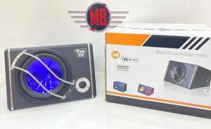Car subwoofer 10 inch refit car audio speaker subwoofer 3800W big power car subwoofer with box and Built-in Amplifier (Blue)