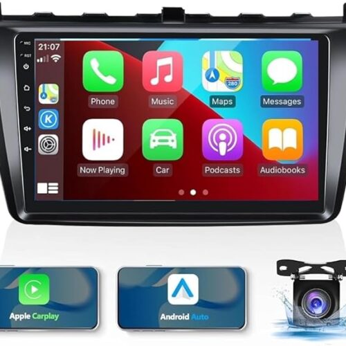 Android Car Stereo for Mazda 6 2007-2012 1GB RAM 32GB ROM Mirror-Link Wi-Fi BT, Radio GPS Navigation, 9 Inch IPS Touch Screen with Backup Camera Included (1+32G Without Apple Carplay)