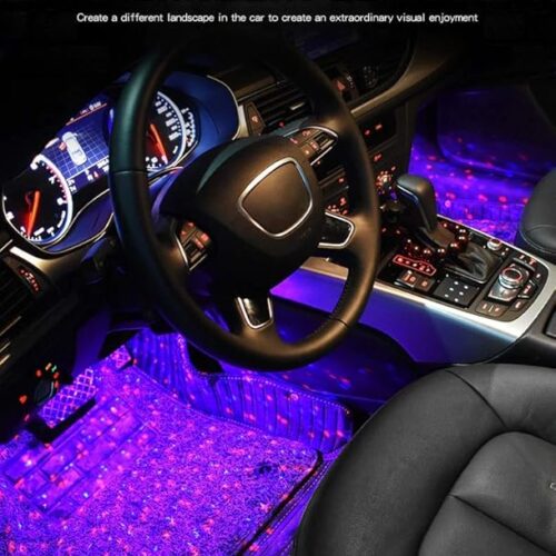 MrSmart Starlights of car seat bottom with USB Wireless Remote Music Control Multiple Modes Automotive Interior Decorative Lights