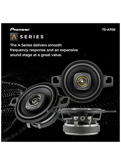 Pioneer TS-A709 A Series 2-3/4” 2-Way, 450 W Max Power, 16mm Tweeter – Coaxial Speaker (Pair) - Image 2
